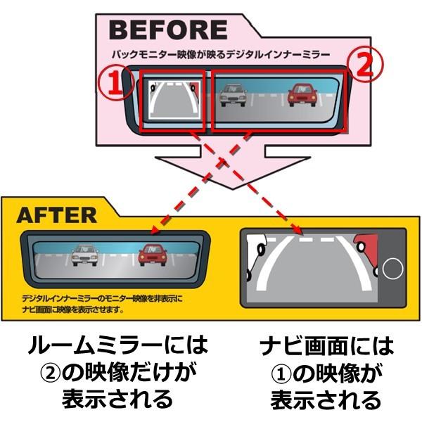 トヨタ ハイエース 200系 カメラ変換ハーネス バック