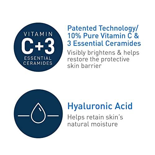 CeraVe Vitamin C Serum with Hyaluronic Acid Skin Brightening Serum