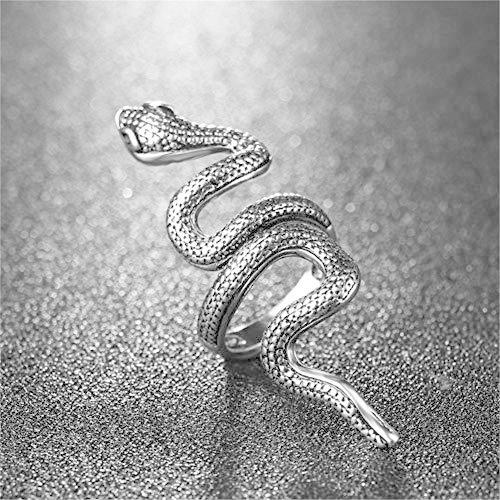 週間売れ筋 Jczr Yミニマリストzodiac蛇リングレディースフルクリスタル鮮やかな動物蛇オープンリングパンクジュエリー その他のコスプレ衣装 Responderhomes Com