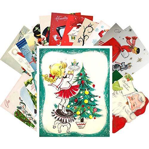 本物品質の クリスマス 24枚 グリーティングカード クリスマス ビンテージ 子供 ポストカードセット 復刻版 準備 サンタ その他 W7m Com Br