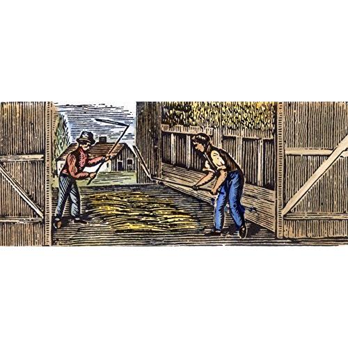 超可爱の 木製彫刻 Flails Hand With Nthreshing Threshing Farming アメリカ19世紀初期 24 ポスタープリント その他インテリア雑貨 小物 Cerpsw Edu Uy