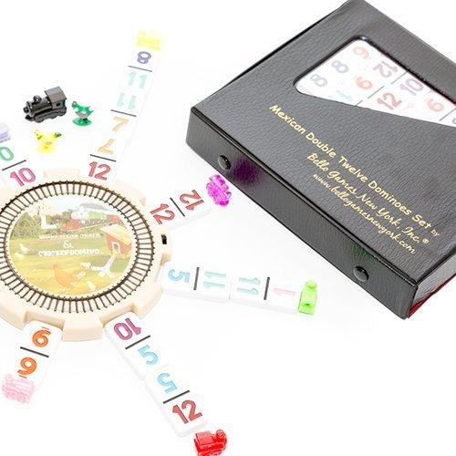 Mexican Double Twelve Professional Domino Set with Numbers