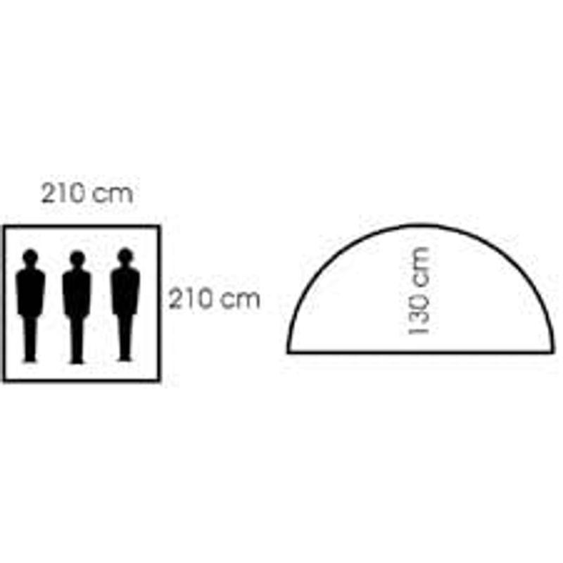 MFH テント 3人用 ドーム型 MONODOM 蚊帳付き - BW FLECKTARN Camo迷彩 テント 3人用 ドーム型 MONODOM 蚊帳付き BW FLECKTARN Camo迷彩 cm