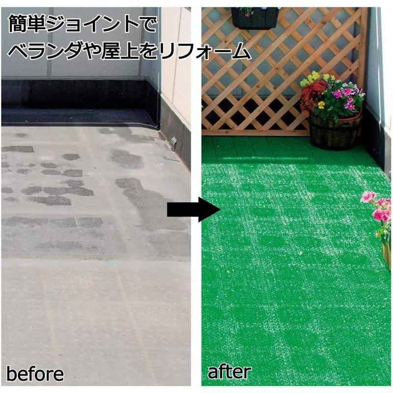 日本製 人工芝 若草ユニット E-V グリーン 60枚セット 人工芝 若草ユニット グリーン 60枚セット