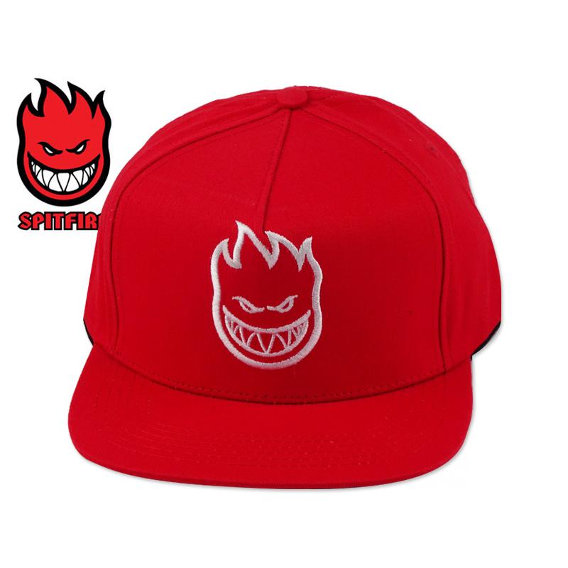 SPITFIRE【スピットファイヤー】BIGHEAD 5PANEL SNAPBACK CAP RED/WHITE ビッグヘッド スナップバック