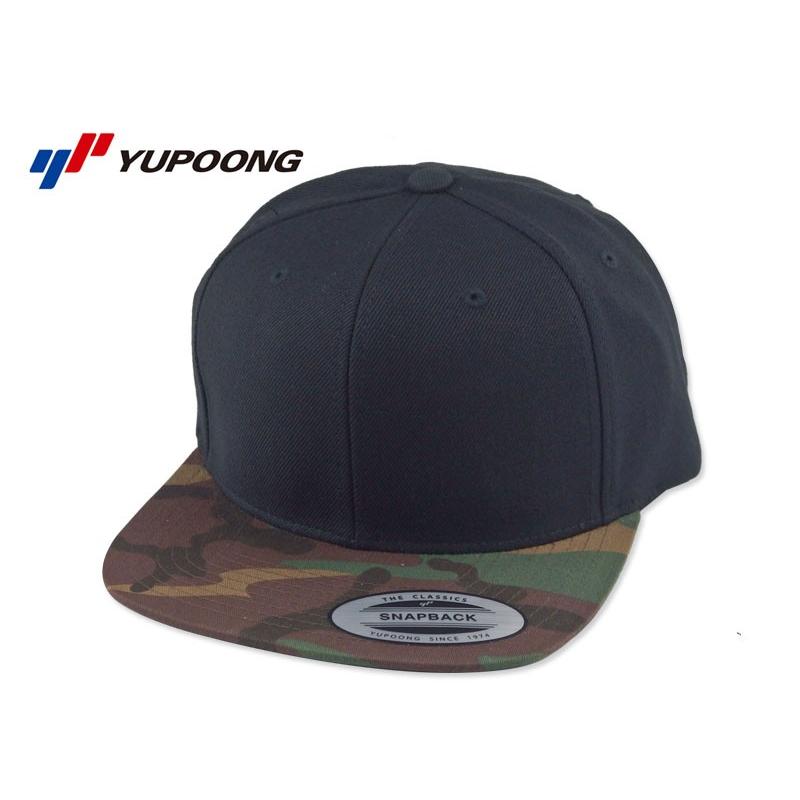 FLEXFIT【フレックスフィット】YUPOONG PREMIUM CLASSIC SNAPBACK BLACK/CAMO クラシック スナップバックキャップ ブラック/カモ 13566 | 