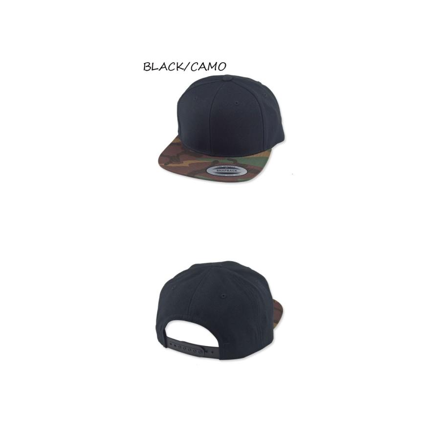 FLEXFIT【フレックスフィット】YUPOONG PREMIUM CLASSIC SNAPBACK BLACK/CAMO クラシック スナップバックキャップ ブラック/カモ 13566 |  | 01