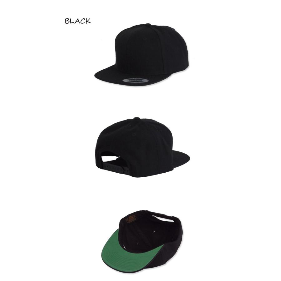 FLEXFIT【フレックスフィット】YUPOONG PREMIUM CLASSIC SNAPBACK BLACK クラシック スナップバックキャップ ブラック 13566 |  | 01