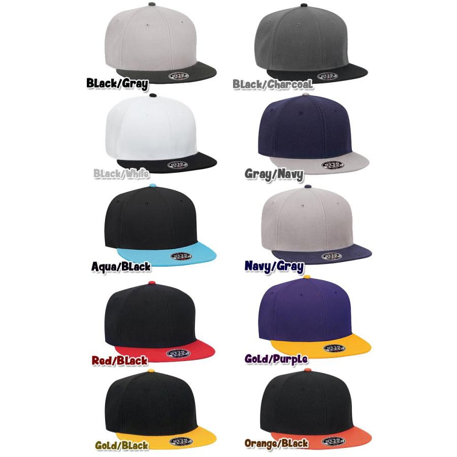 ウールフラットバイザー 2トーン スナップバック OTTO オット Wool  FlatVisor ProStyle 2tone SnapbackCaps 14461 20738 | NAUTICA | 01