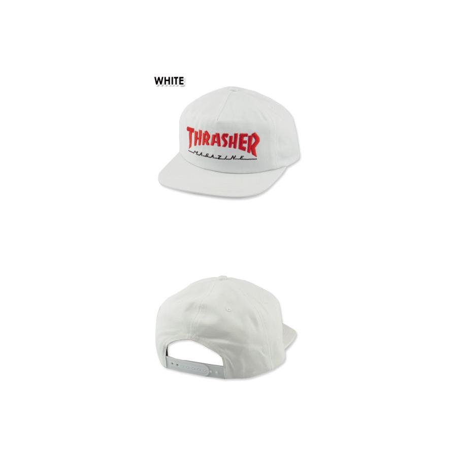 THRASHER【スラッシャー】MAGAZINE LOGO TWO-TONE CAP WHITE マガジン ロゴ 2トーン ホワイト 15375 [メンズ レディース]｜stream-hat｜02