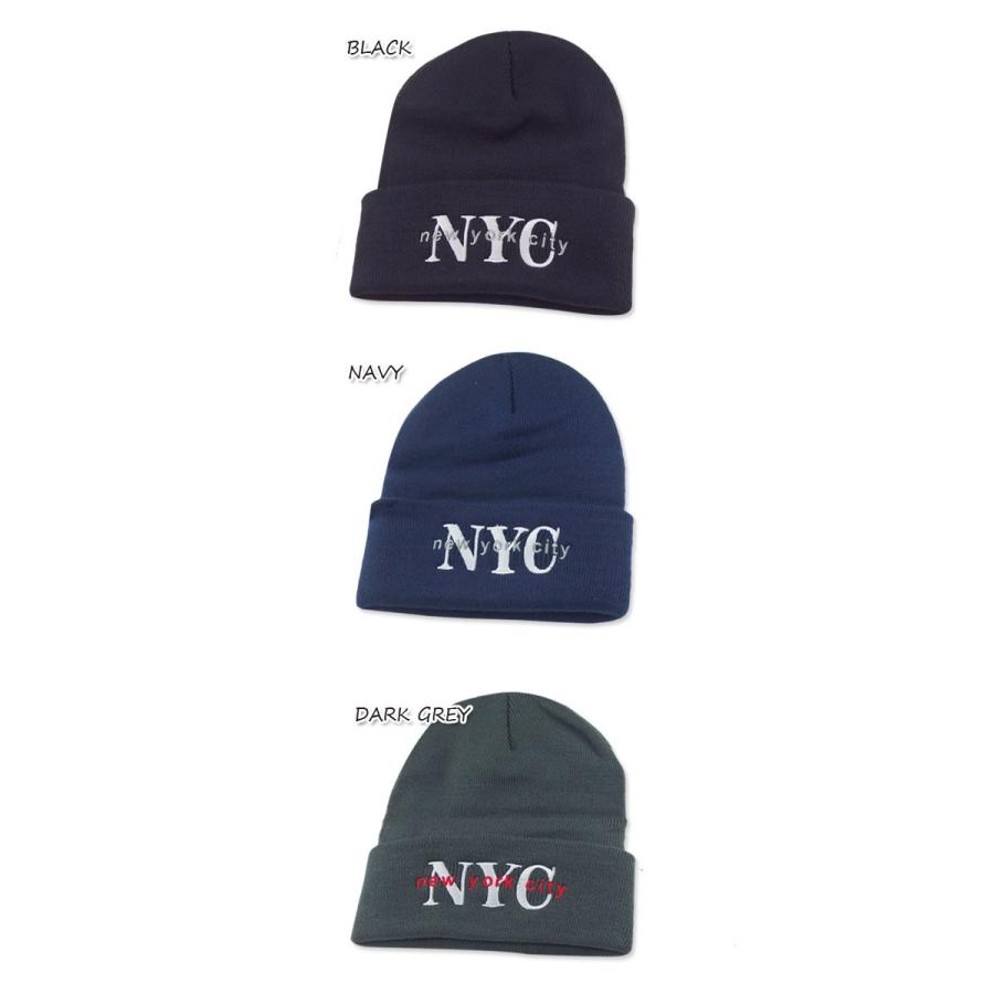 NEWHATTAN【ニューハッタン】ACRYLIC NYC EMB KNITCAP ニューヨークシティー アクリルニットキャップ 16098 |  | 01