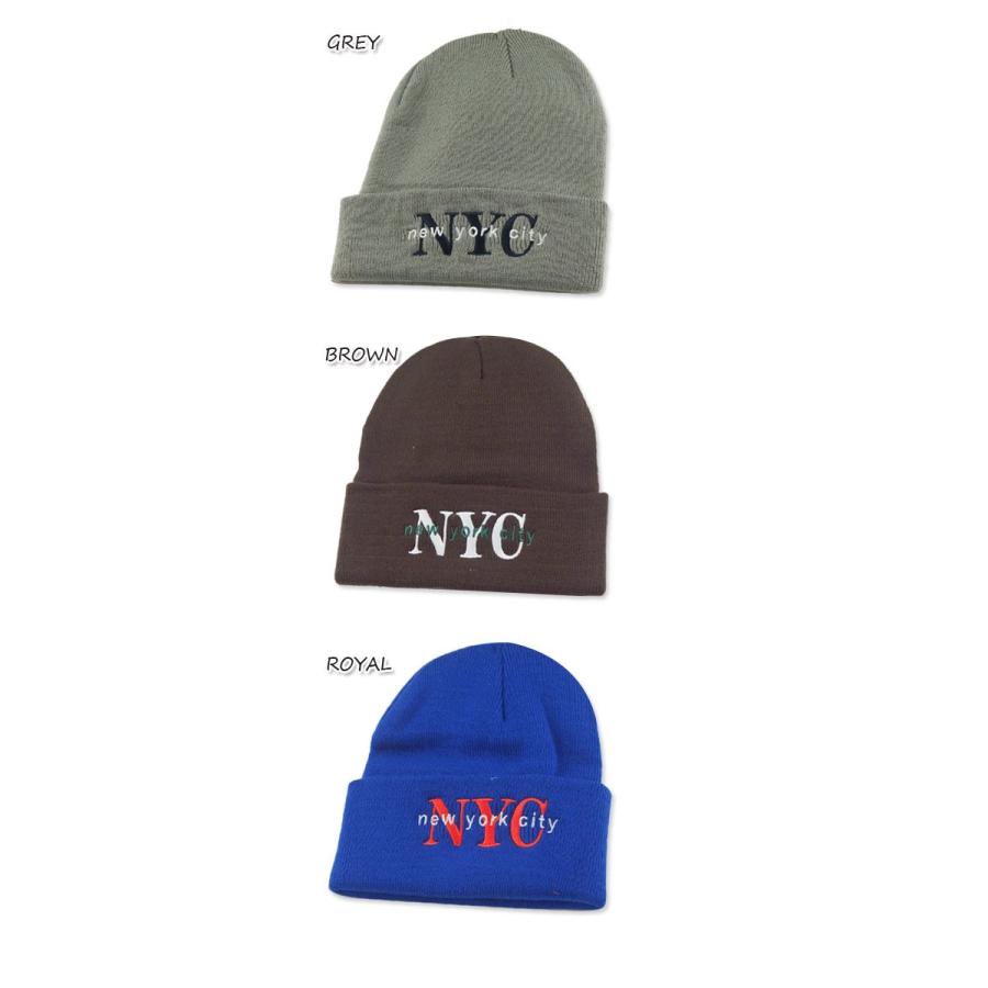 NEWHATTAN【ニューハッタン】ACRYLIC NYC EMB KNITCAP ニューヨークシティー アクリルニットキャップ 16098 |  | 02