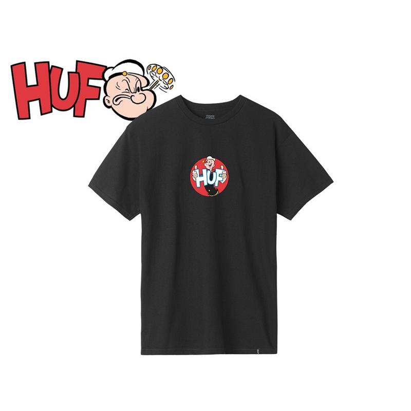 HUF×POPEYE【ハフ×ポパイ】 SHOW T-SHIRTS BLACK ブラック 17683 