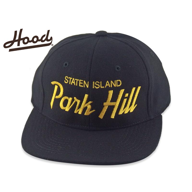 HOOD HAT【フードハット】STATEN ISLAND PARK HILL SNAPBACK BLACK