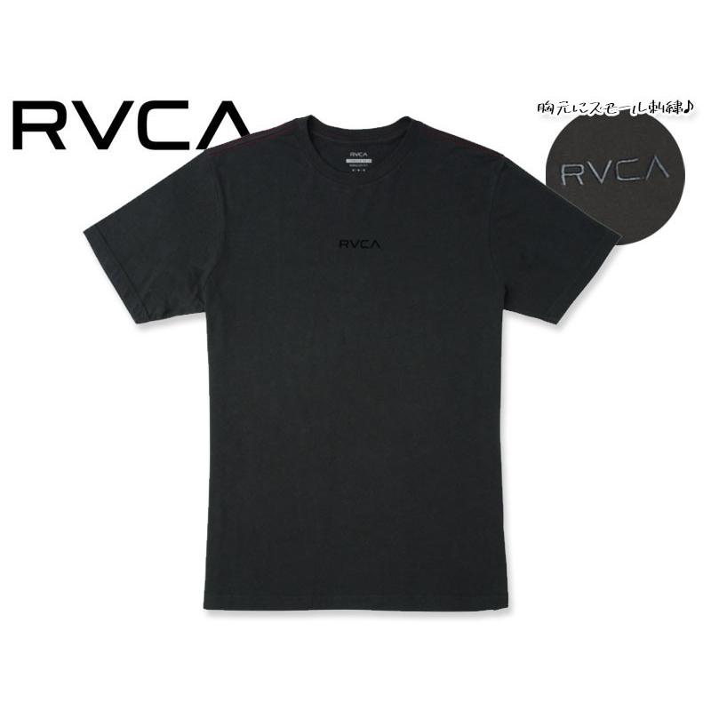 RVCA【ルーカ】SMALL RVCA T-SHIRT BLACK ブラック Tシャツ 18865｜stream-hat