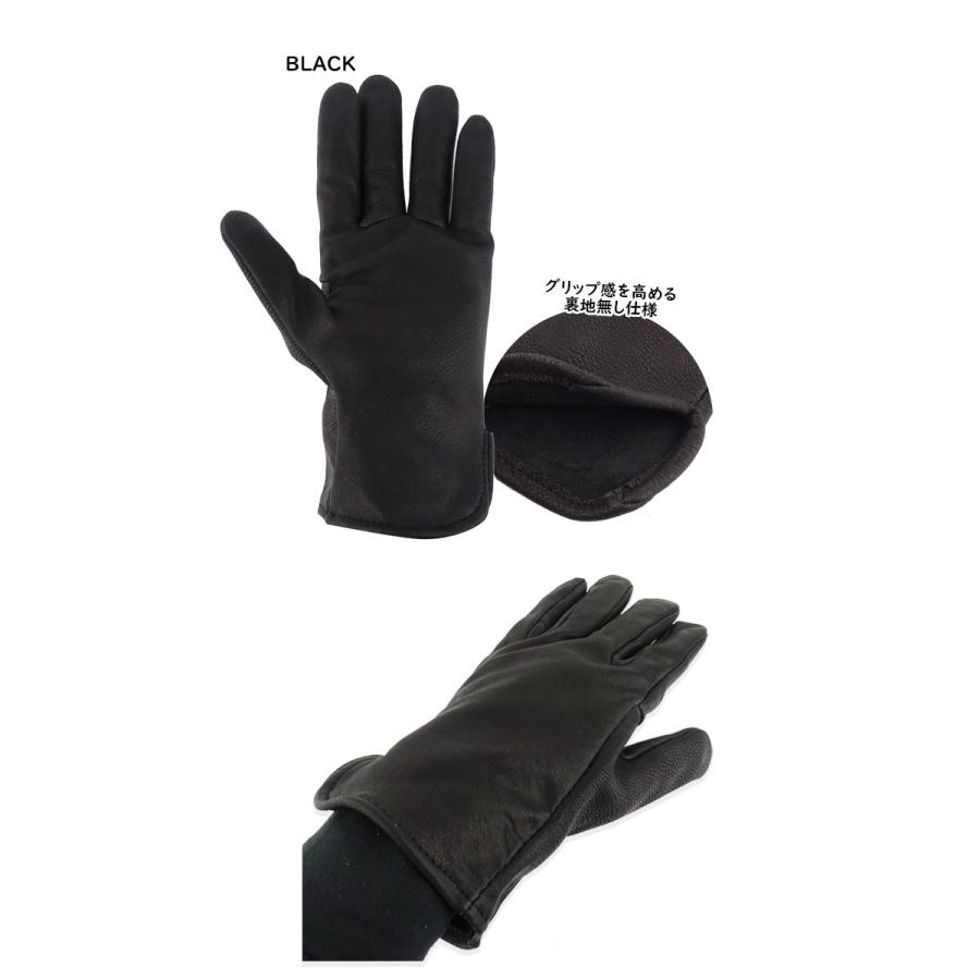 SULLIVAN GLOVE【サリバングローブ】DEER SKIN GLOVE BLACK ディアスキン グローブ ブラック 20060 21251[鹿革 手袋] |  | 01