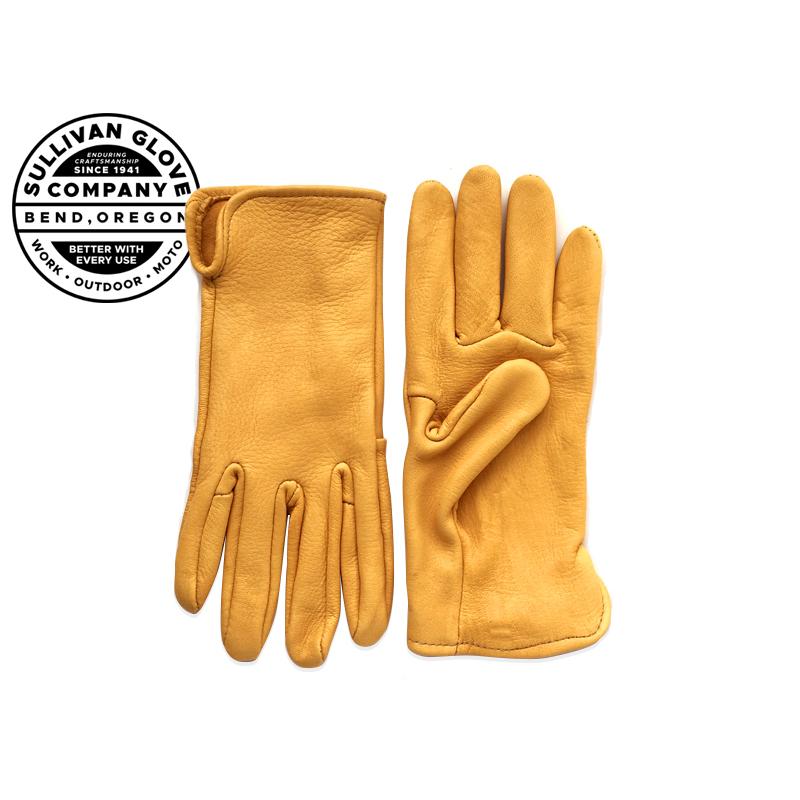 SULLIVAN GLOVE【サリバングローブ】DEER SKIN GLOVE GOLD ディアスキン グローブ ゴールド 20060 21251[鹿革 手袋] | 