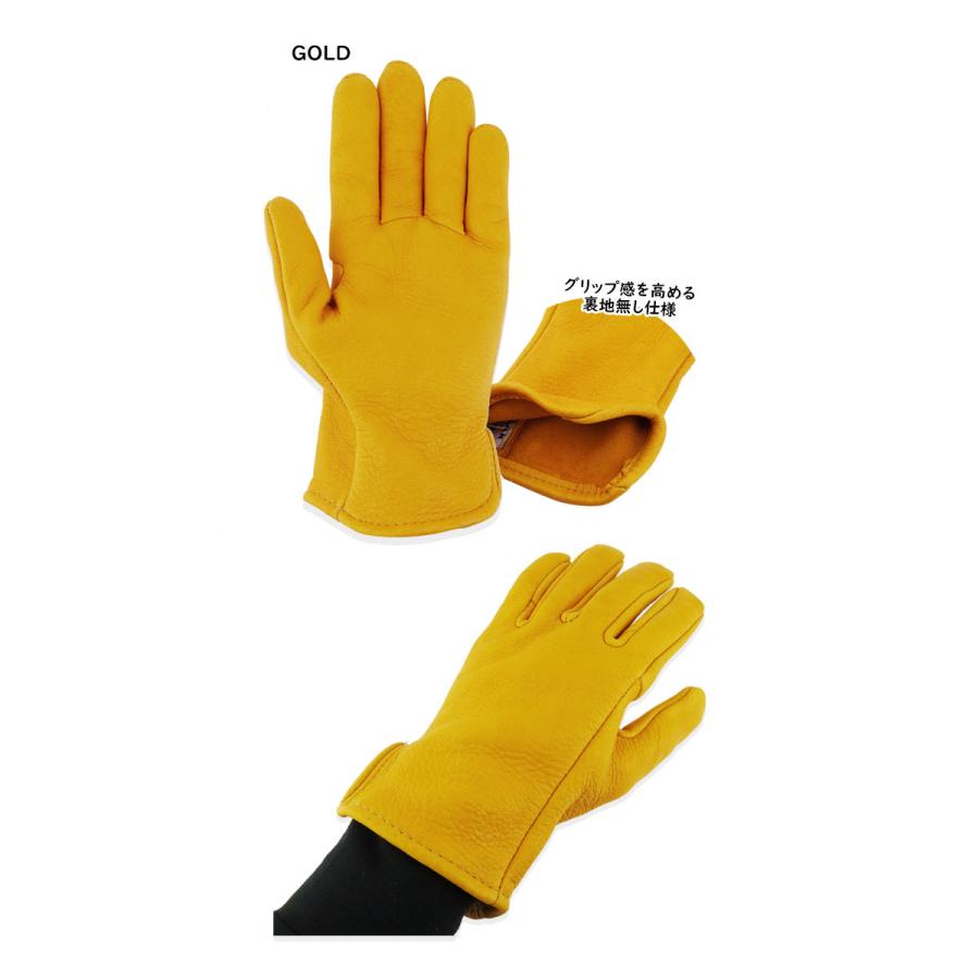 SULLIVAN GLOVE【サリバングローブ】DEER SKIN GLOVE GOLD ディアスキン グローブ ゴールド 20060 21251[鹿革 手袋] |  | 01