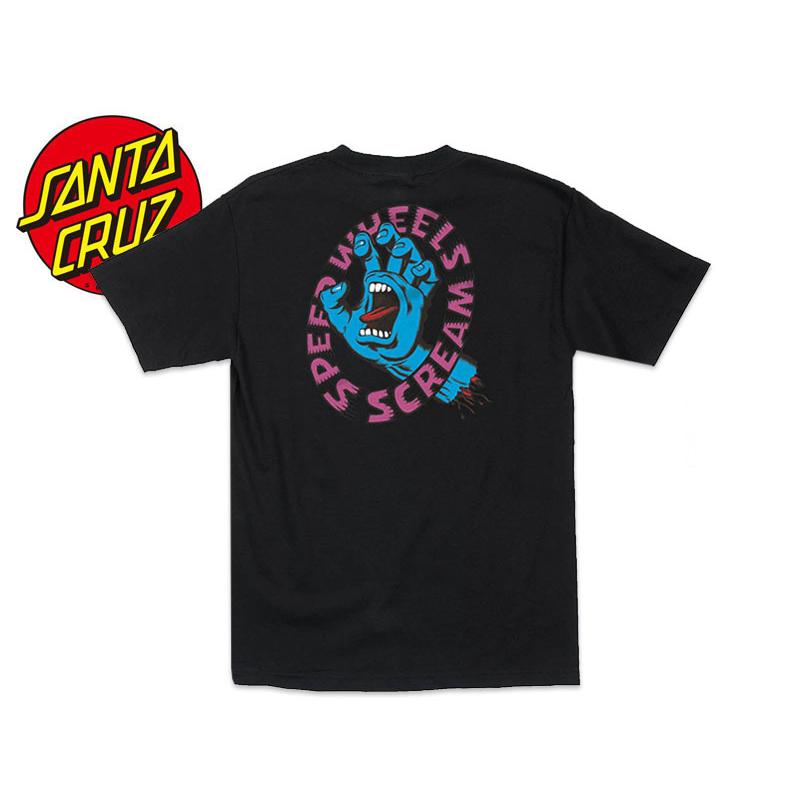 SANTA CRUZ【サンタクルーズ】SCREAMING HAND SCREAM T-SHIRTS BLACK Tシャツ ブラック 20393｜stream-hat
