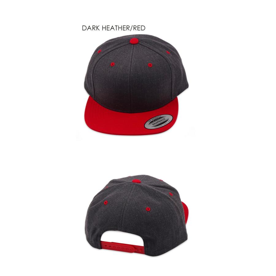FLEXFIT フレックスフィット YUPOONG PREMIUM CLASSIC SNAPBACK DARK HEATHER/RED クラシック スナップバック ダークヘザー/レッド 13566 20643 |  | 01