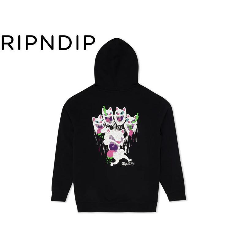 RIPNDIP【リップンディップ】Slimy Boys Hoodie Black パーカー