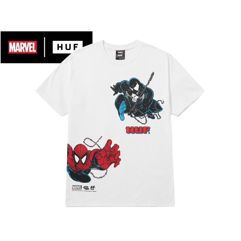 HUF MARVEL スパイダーマン Tシャツ ホワイト Lサイズ 新品未使用 HUF×SPIDER-MAN【ハフ×スパイダーマン】FACE OFF T-SHIRTS WHITE T