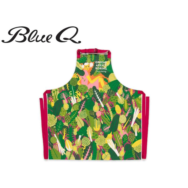 Blue Q ブルーキュー GREENS AREN'T BORING. YOU'RE BORING APRON エプロン 20960