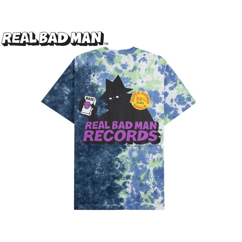 REAL BAD MAN リアルバッドマン RBM RECORDS TIEDYE SS T-SHIRTS BLUE 