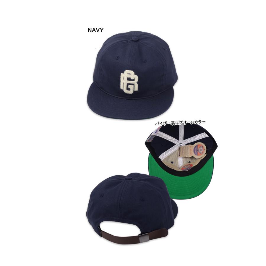 EBBETS FIELD FLANNELS エベッツフィールドフランネルズ COTTON BALLCAP GRAND RAPIDS BALCK SOX 1947 NAVY コットン ボールキャップ ネイビー 21356｜stream-hat｜02