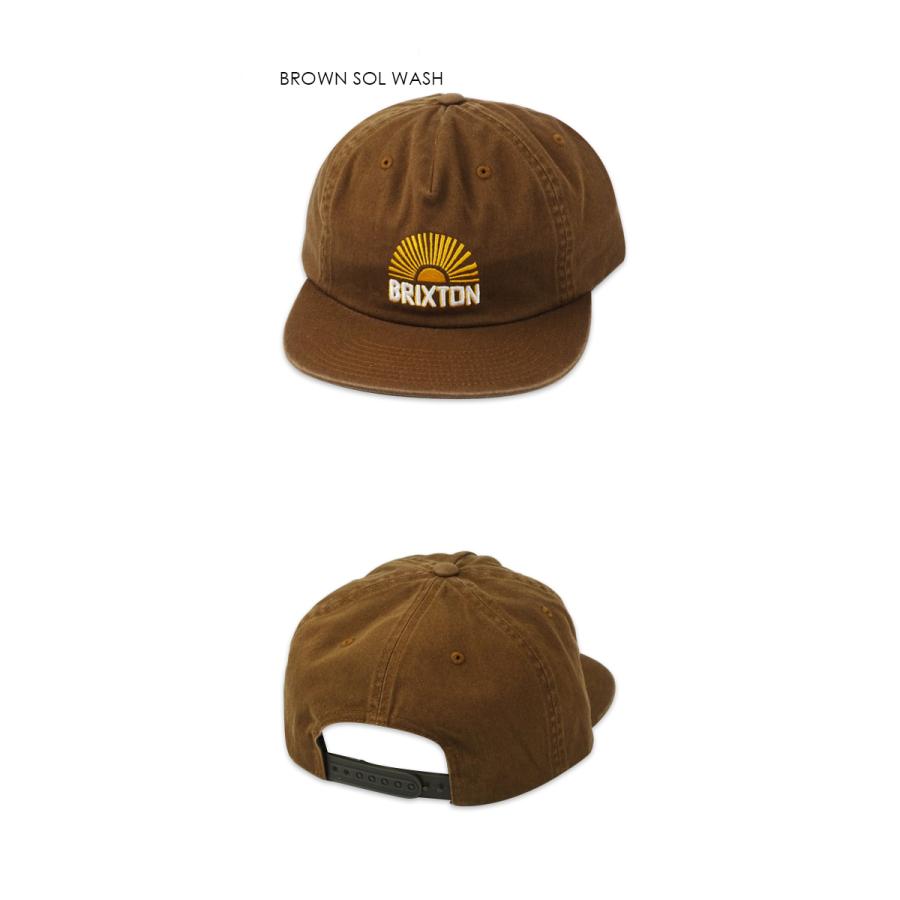 BRIXTON ブリクストン SOL HP SNAPBACK BROWN SOL WASH キャップ ブラウンウォッシュ 21538｜stream-hat｜02