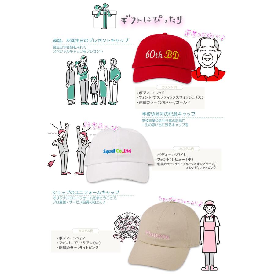 オリジナル刺繍カスタムキャップ NEWHATTAN ニューハッタンボディ H1400 21737 |  | 08