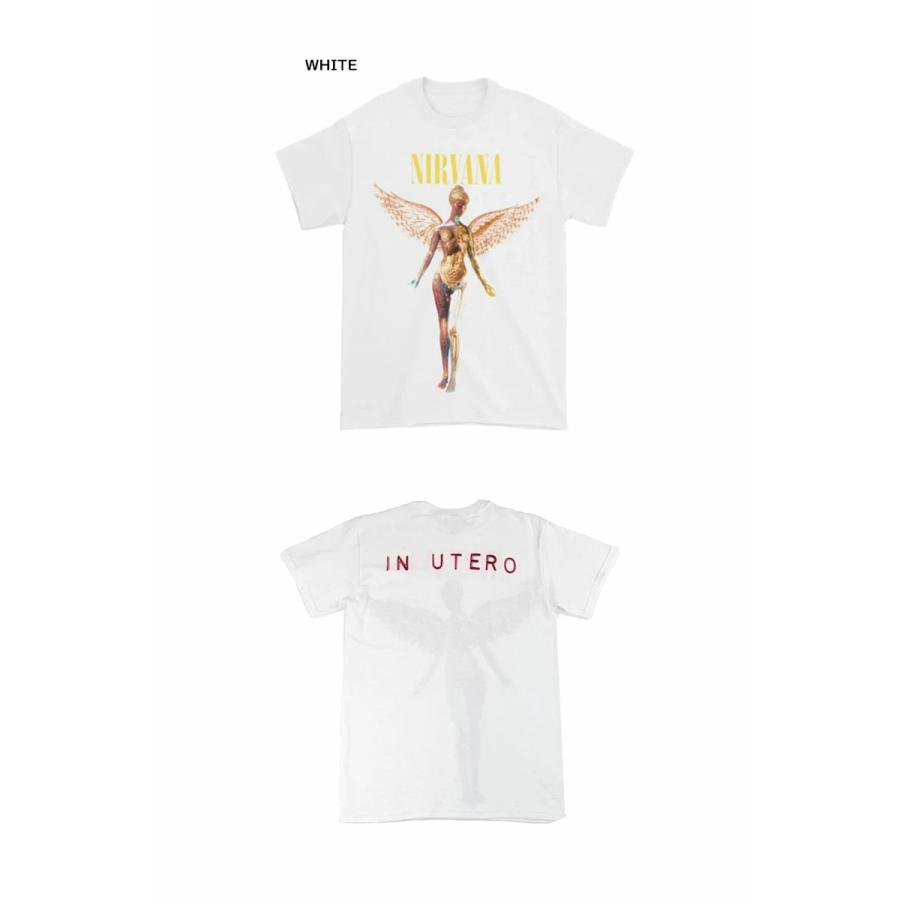 NIRVANA ニルヴァーナ IN UTERO T-SHIRTS WHITE Tシャツ ホワイト