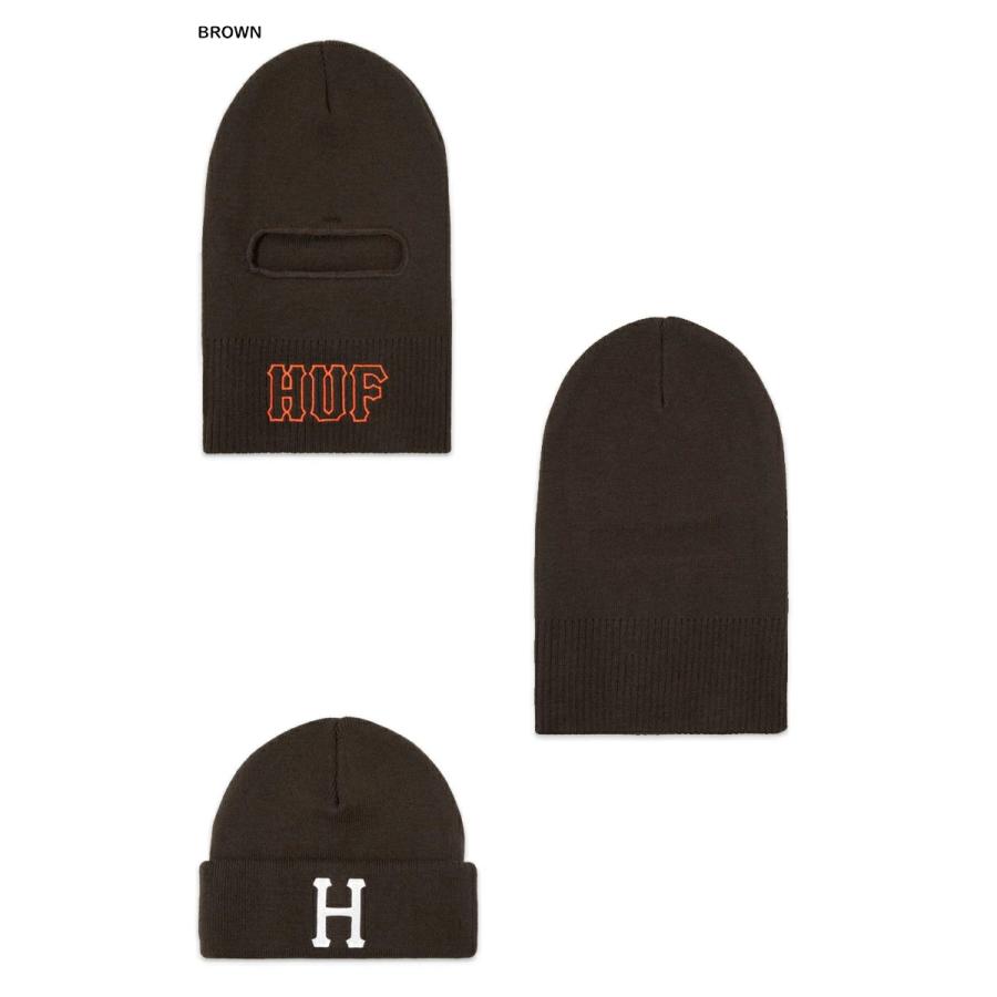 HUF（ハフ） VOGEL BALACLAVA KNITCAP BROWN バラクラバ ビーニー