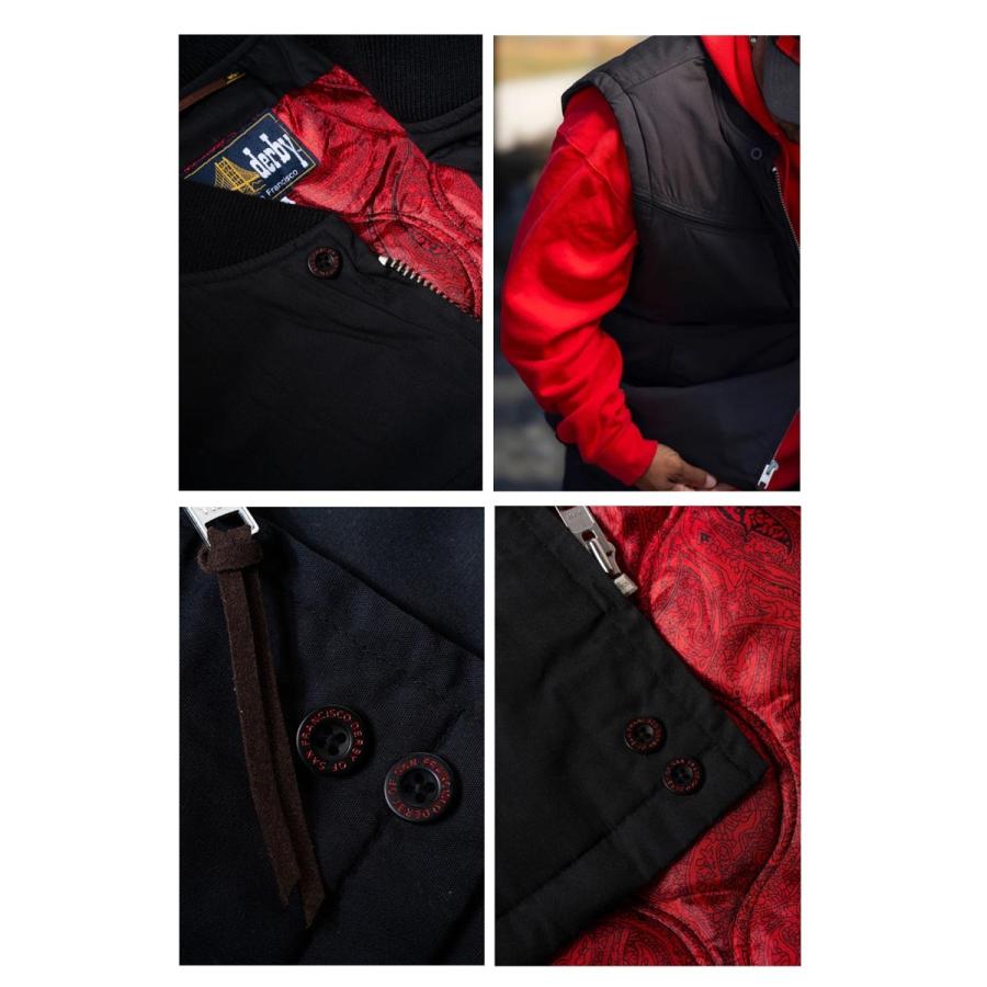 DERBY OF SANFRANSCISCO ダービーオブサンフランシスコ BLACK AND RED VEST ブラック アンド レッドベスト スタイル302 22057の画像