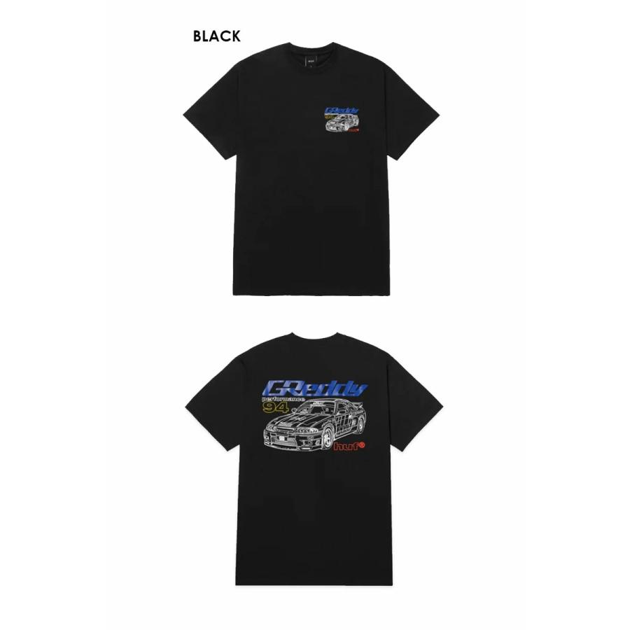 HUF（ハフ） HUF×GREDDY RACING ハフ×グレッディ DIAGRAM T-SHIRTS BLACK Tシャツ ブラック ...