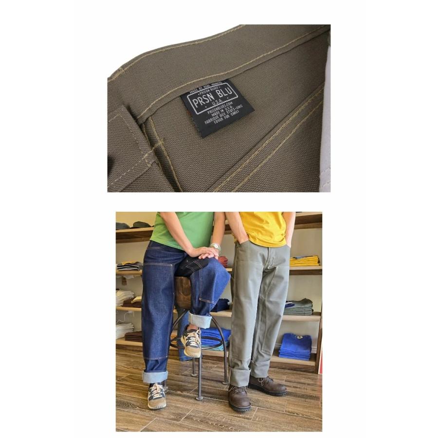 PRISON BLUES（プリズンブルース） MENS DOUBLE KNEE WORK JEANS RIGID