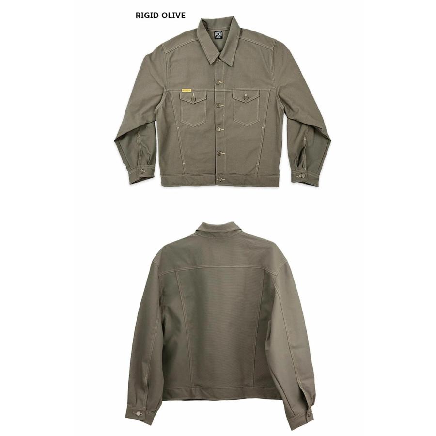 PRISON BLUES デニムウエスタンジャケット リジッドオリーブ PRISON BLUES（プリズンブルース） WESTERN JACKET UNLINED RIGID