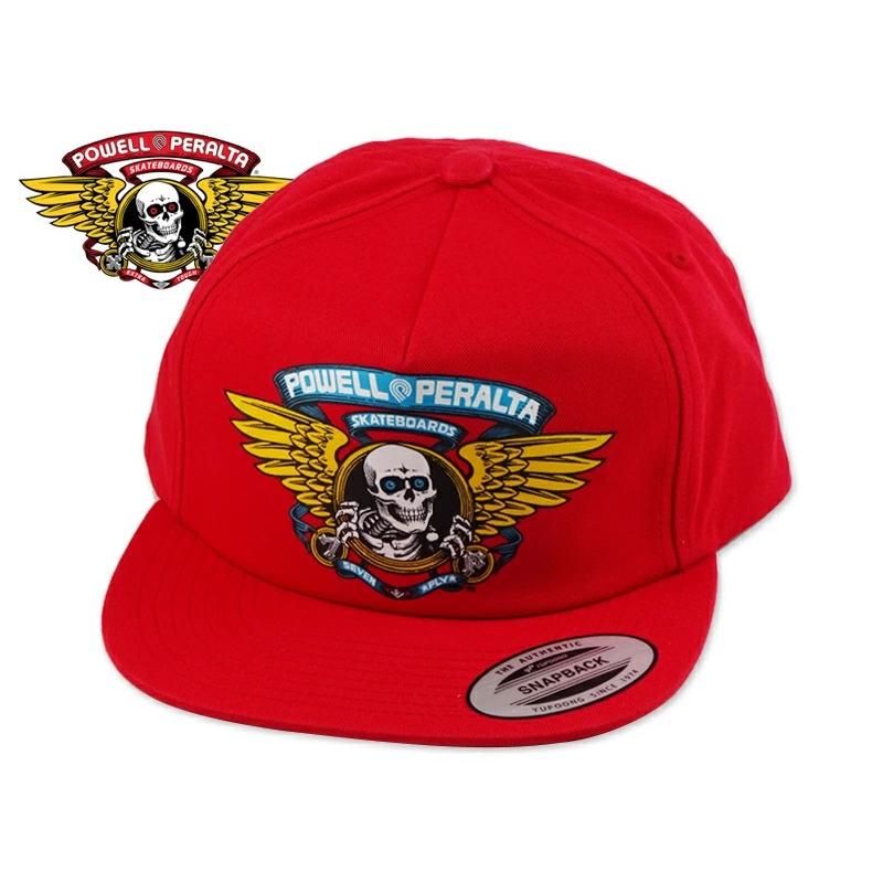 POWELL PERALTA パウエル・ペラルタ WINGED RIPPER CAP RED ウィング 