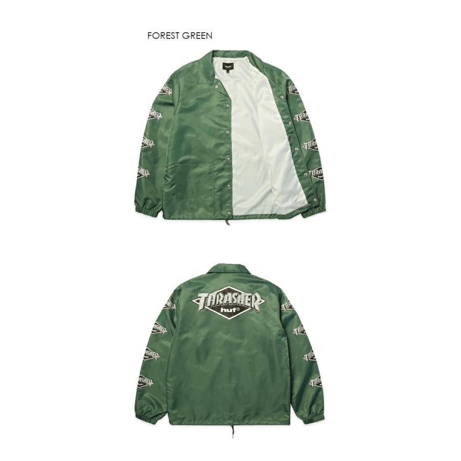 HUF（ハフ） HUF×THRASHER ハフ×スラッシャー LOGO COACH JACKET 