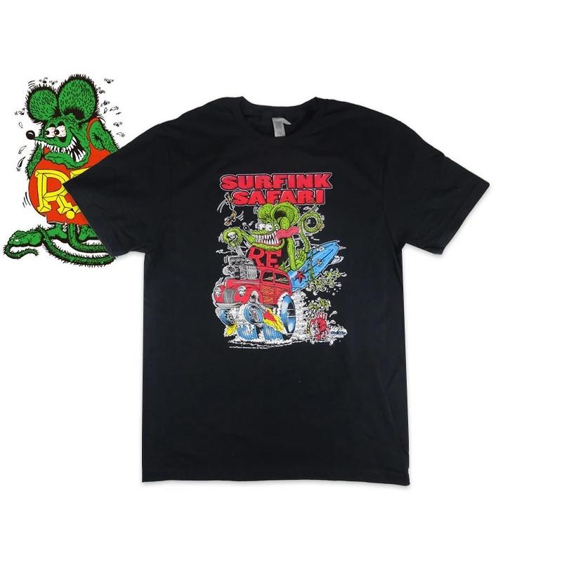 RAT FINK（ラットフィンク） BD211 DISTRESSED SURFINK SAFARI T-Shirt 
