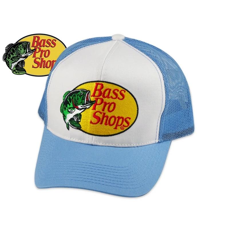Bass Pro Shops バスプロショップス MESH TRUCKER CAP WHITE/LIGHT