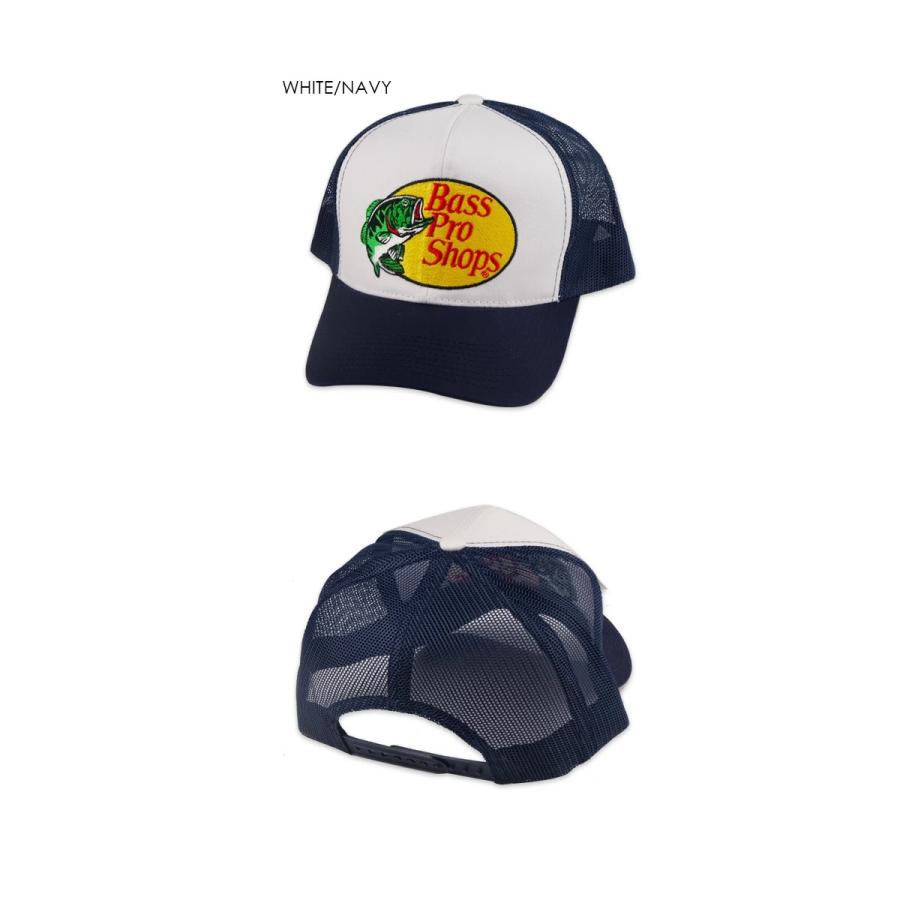 l*u様 Bass Pro Shops トラッカーキャップ ホワイト×ネイビー Bass Pro Shops バスプロショップス MESH TRUCKER CAP WHITE/NAVY