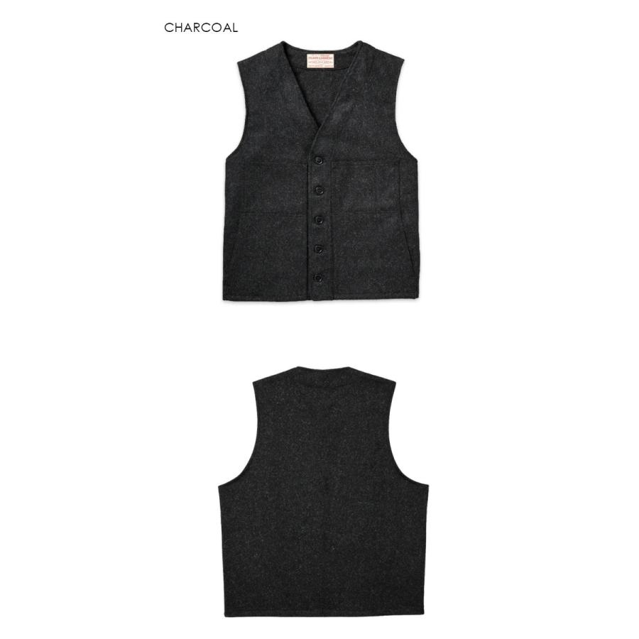 FILSON（フィルソン） MACKINAW WOOL VEST CHARCOAL マッキーノウール