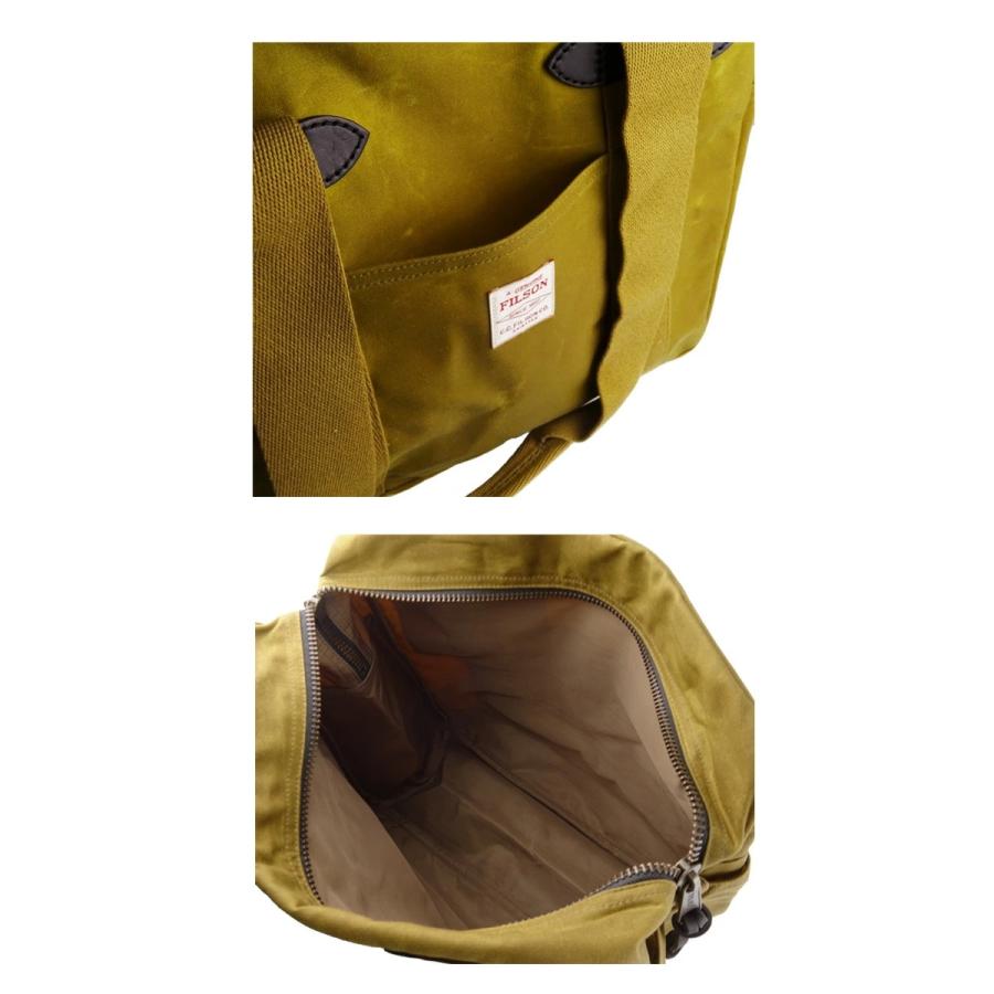 FILSON（フィルソン） TIN CLOTH ZIPPER TOTE BAG - DARK TAN ティン
