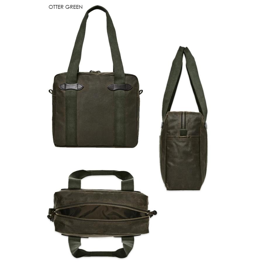 FILSON（フィルソン） TIN CLOTH ZIPPER TOTE BAG - OTTER GREEN