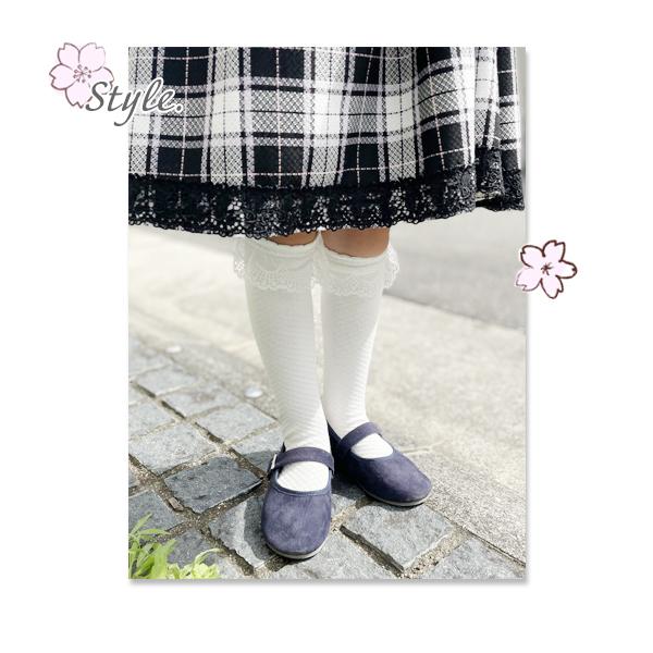 靴下 キッズ ハイソックス 白 黒 女の子 女 フリル レース 3足組 入園