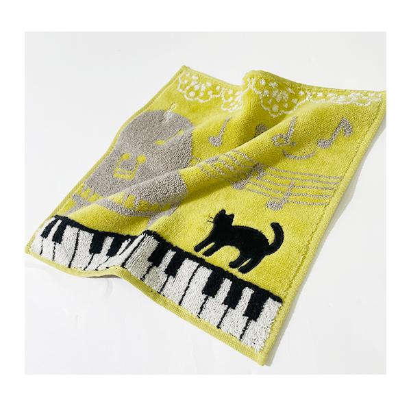 タオルハンカチシマエナガ&メガネねこちゃん18cm ハンドタオル