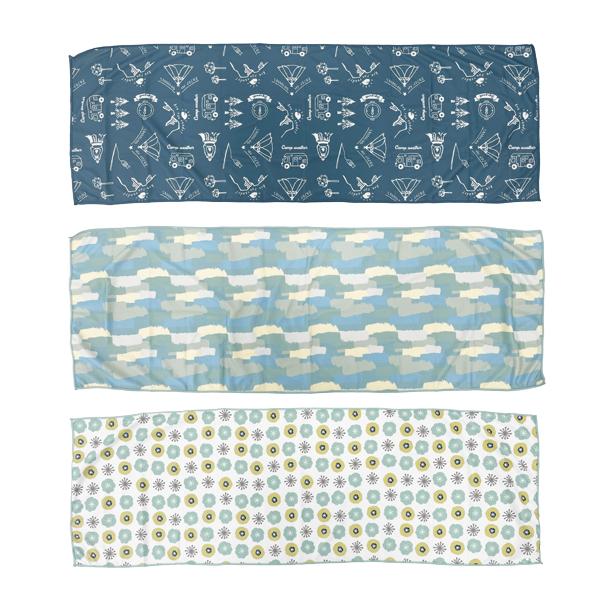 クールタオル 3枚セット スポーツ 冷感 ひんやり 暑さ対策 ケース付