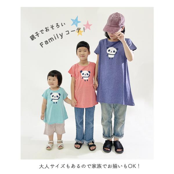tシャツ キッズ 半袖 子ども用 子供 80 100 120 140 パンダ チュニック