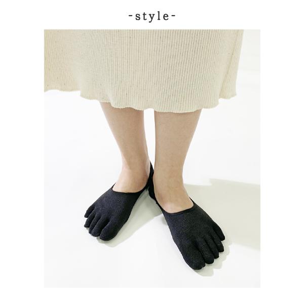 靴下 レディース 5本指ソックス 夏用 フットカバー 浅履き